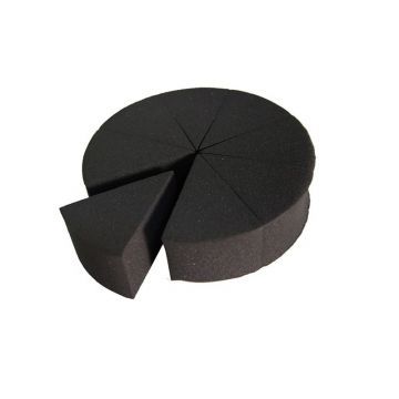 Black Pre-Cut Wedge Sponge